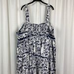 Torrid Belle Isle Blue Jungle Toile Babydoll Poplin Maxi Dress Sz.4 NWT Photo 12