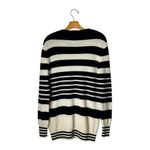 Equipment  Sweater Women Small Black‎ Ivory Striped Cashmere Knit Pullover Photo 1