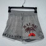 Womens Malibu Palm Tree Print Shorts Size Small Gray Photo 1