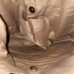 Boutique boho carpet bag textured textile woven beaded fringe tote bag Blue Photo 5