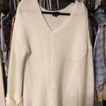 Oversized White Sweater Size L Photo 0