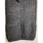 Cocogio Italy Hooded Chunky Knit Sweater Vest Gray Textured Wool Blend Size S Photo 8