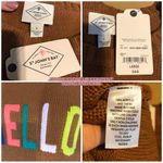 st. john's bay  BROWN "HELLO" MULTI-COLOR CREW NECK SWEATER NWT (L) Photo 8