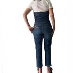 Armani Exchange  A/X Blue Denim Zip Front Halter Jumpsuit Blue Stonewash Overalls Photo 1