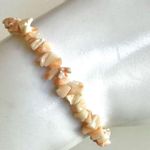 Vintage Salmon Coral Chips Bracelet Photo 0