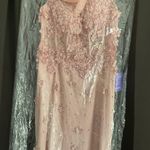 Cinderella Divine Off the Shoulder Floral Mermaid Gown w Sheer Bodice Dusty Rose Photo 10