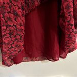 Free People Burgundy Floral Lace Applique Maxi Dress Size 4 Whimsigoth Romantic Photo 7