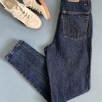 Levi's Vintage Levi’s 573 Ultra High Rise Flat Front Tapered Leg Brown Tab Jeans Photo 0