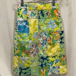 Lilly Pulitzer Vintage 60’s-70’s patchwork fabric skirt tiger elephant Photo 6