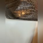 Hartmann Tote Croc Embossed Black Leather Zip close hand/shoulder bag Photo 9