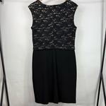 Valerie Bertinelli Black Fitted Lace & Ivory Top Dess Size 14 Photo 4