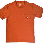 Uniqlo Disney Mickey Mouse Embroidered Premium Graphic T-Shirt Burnt Orange XS Photo 0