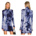 House of Harlow NEW Size L  1960 x REVOLVE Bryla Mini Dress in Tie Dye Blue Photo 1