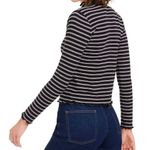 Love Tribe Juniors Friends Graphic Striped Mock-Neck Long Sleeve Top Photo 2