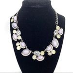COLORS Lavender Rhinestone Statement Necklace Purple Photo 0