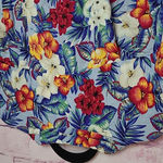 VINTAGE LESLIE FAY SPORTSWEAR HAWAIIAN TROPICAL VACATION CRUISE PRINTED TOP 16 Red Photo 6