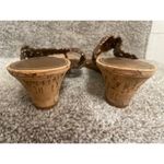 Coach and Four by Coach Bronze Woven Wedge Thong Sandals, 9 Brown Photo 4