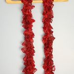 Handmade Red  Frilly Scarf Photo 0