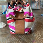 Kate Spade stripped canvas satchel Photo 3