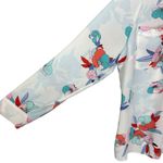 Candie's  Button Down Floral Print White Boho Women's Blouse Size 2X Photo 3