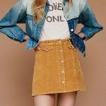 Urban Outfitters BDG Corduroy Mini Skirt Size: 4 Mustard Yellow Color Photo 0