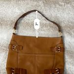 Michael Kors VintageCarmel Leather Buckle
Belted Tote Satchel
Handbag Photo 4