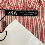 ZARA NWT Women’s Size Medium Striped Ruffles Crop Top Photo 9