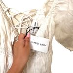 SUMMER AWAY Sydney Linen Puff Sleeve Poplin Mini Dress NWT‎ Sz Small White Photo 5