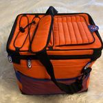 THERMOS Lunch Bag pretty big orange and Blue color BNWOT long 13” wide 12” Photo 14