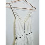 Proenza Schouler White Exposed Zipper Button Detail Sleeveless Sundress Size 2 Photo 8