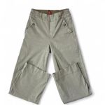 Spanx Khaki Crop Wide Leg Trouser Pants Womens XS Button Details Pockets Photo 0