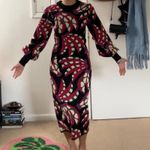 Farm Rio Banana Dots Knit Sweater Dress Photo 3