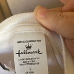 Hallmark White Graphic T-Shirt with Floral Design large Photo 2