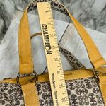 Timberland Leather Canvas Barrel Bag Purse Retro Style Double Straps Everyday Photo 8