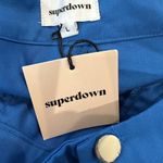 superdown  Raina Blue Cargo Pants LARGE Parachute Drawstring Hem Revolve $78 NEW Photo 7