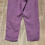 Flax  Burgungy Linen Pants 4 Photo 6