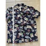 Jones New York Shirt Womens PS Blue Linen Nautical Coastal Beachy Preppy Vintage Photo 7