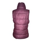 Old Navy  Burgundy Wine Fleece Lined Puffer Vest Womens Size S Photo 3