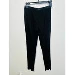 Jenni Kayne  Silver Sparkle Sequin Black Fitted Slim Pants Disco NYE Pants sz S Photo 1