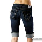 True Religion Sophie denim cuffed Bermuda shorts, size 25 Photo 3