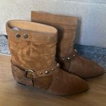Isabel Marant Stania studded suede ankle boots Photo 0