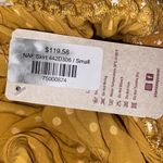 Imperfect NWT NAF NAF Paris skirt yellow maxi skirt rope tassel belt polka dot Photo 14