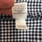 J. Jill Pants Womens 14 Navy Blue White Gingham‎ Cotton Stretch Tapered Ankle Photo 8