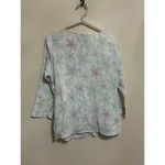 Fresh Produce  Size Small Gauzy Blouse Cotton Floral Lightweight Long Sleeve Top Photo 6