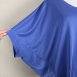 Chico's ‎ 3 Top Womens XL Purple Ribbed Knit Dolman 3/4 Sleeve V-Neck Relaxed Fit Photo 3