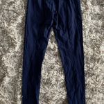 Gymshark Navy Blue/White Elastic Stretch Waist Leggings Photo 3