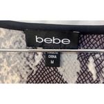 Bebe Y2K Glam  Snake Print Bandage Dress Women Medium Cap Sleeve Bodycon Clubwear Photo 5