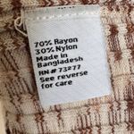 Nine West  Ribbed Neutral Browns Sleeveless Tank‎ Top Size M Photo 3