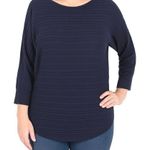 Market & Spruce Market Spruce Sweater Womens M Navy Cable Knit Dolman Sleeve Pullover NWT Photo 0