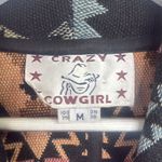 Vintage 90s Crazy Cowgirl Tapestry Jacket Multicolor Western Blazer W1240 Black Size M Photo 1